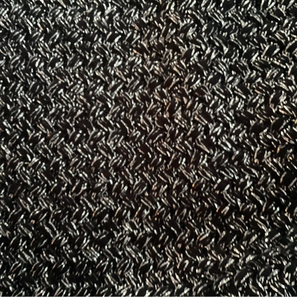 $94.50 NWT Black Gold Metallic Open Front RAFAELLA Sweater Size 2X - Picture 5 of 5